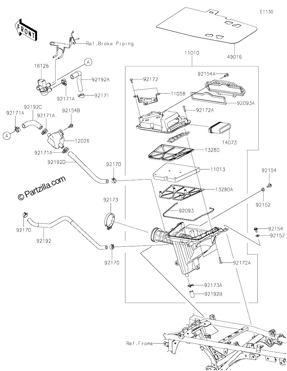 Diagrama de AIR CLEANER