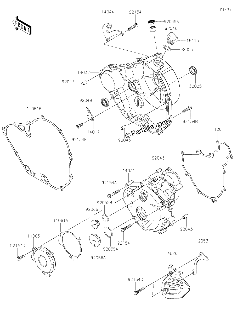 Diagrama de ENGINE COVER S