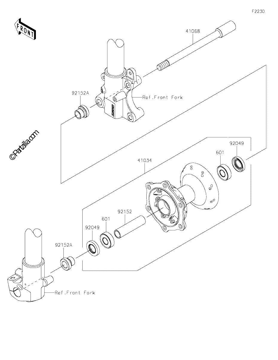 Diagrama de FRONT HUB