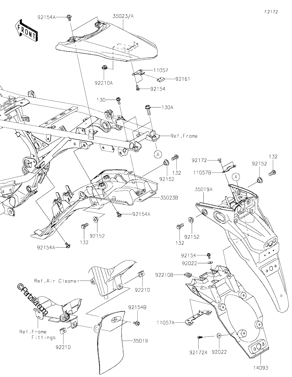 Diagrama de REAR FENDER S