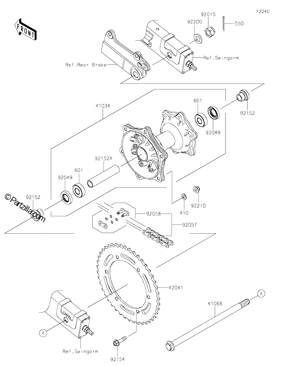 Diagrama de REAR HUB