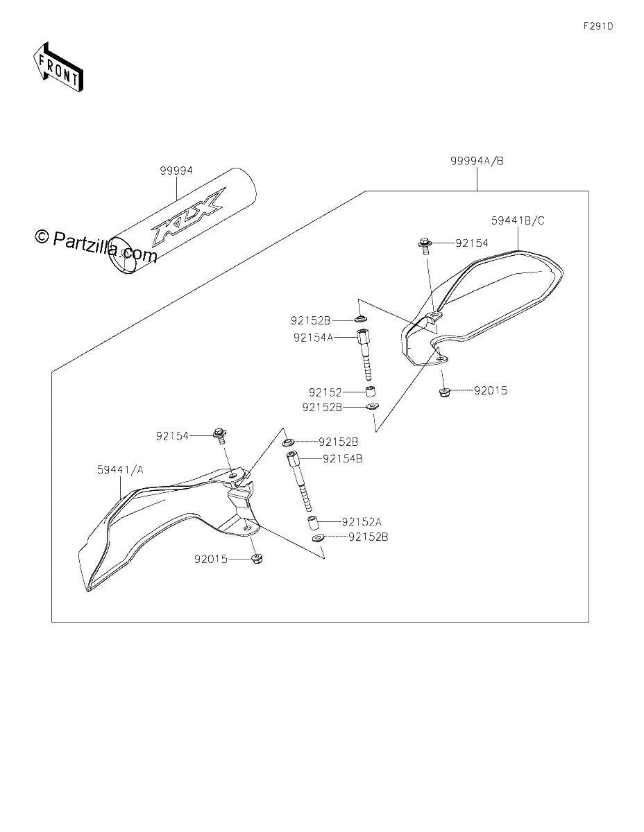 Diagrama de ACCESSORY HANDLE