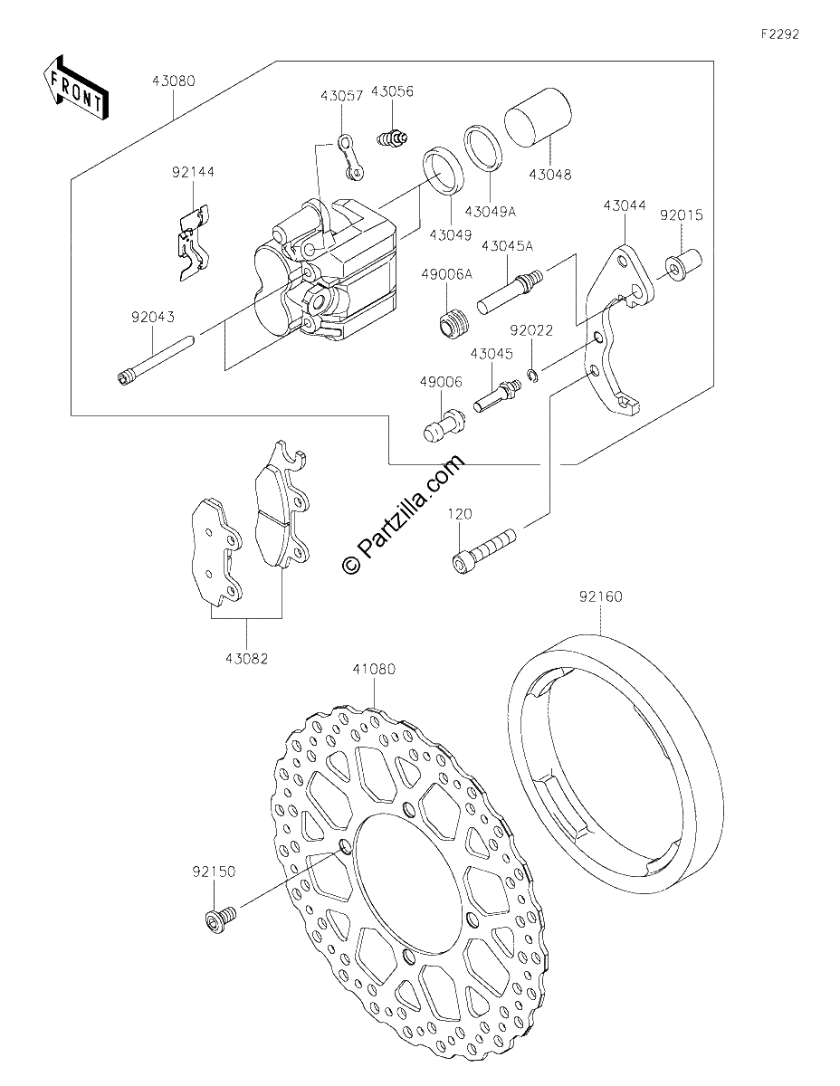 Diagrama de FRONT BRAKE