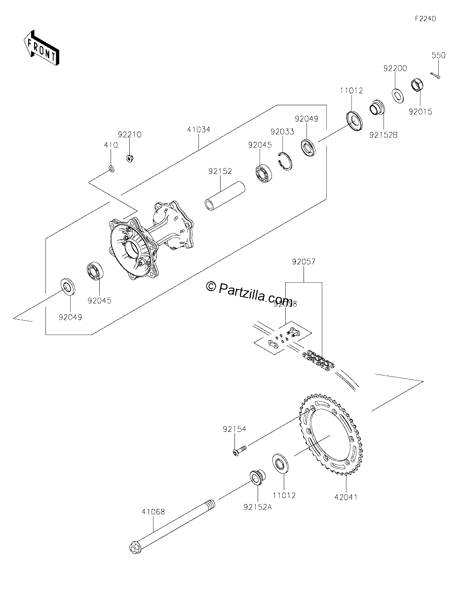 Diagrama de REAR HUB