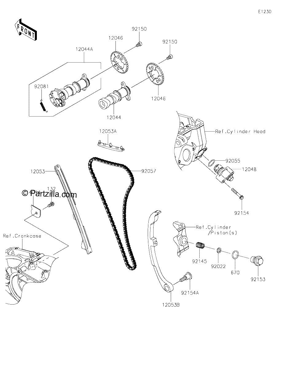 Diagrama de CAMSHAFT S TENSIONER