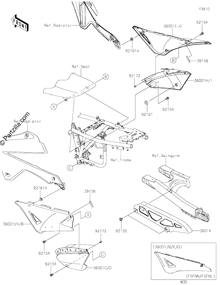 Diagrama de SIDE COVERS CHAIN COVER