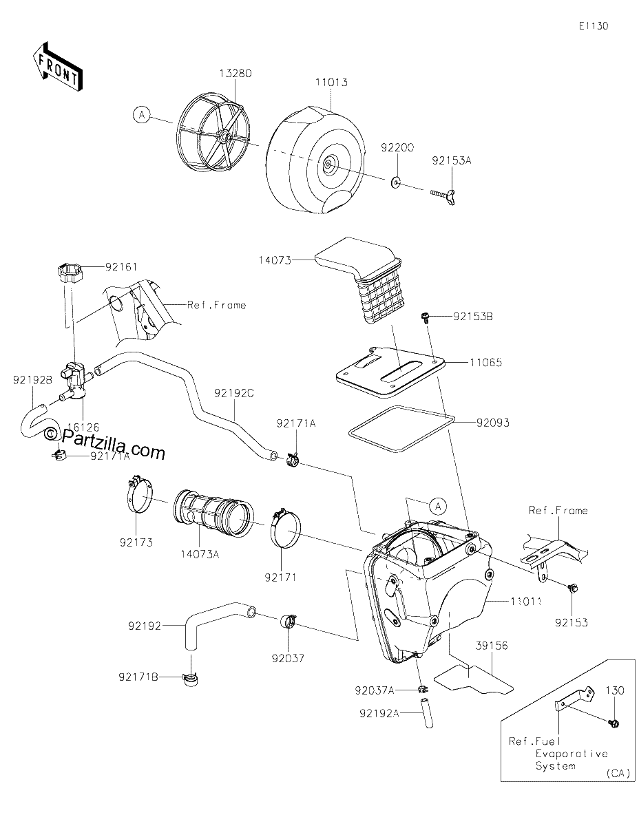 Diagrama de AIR CLEANER