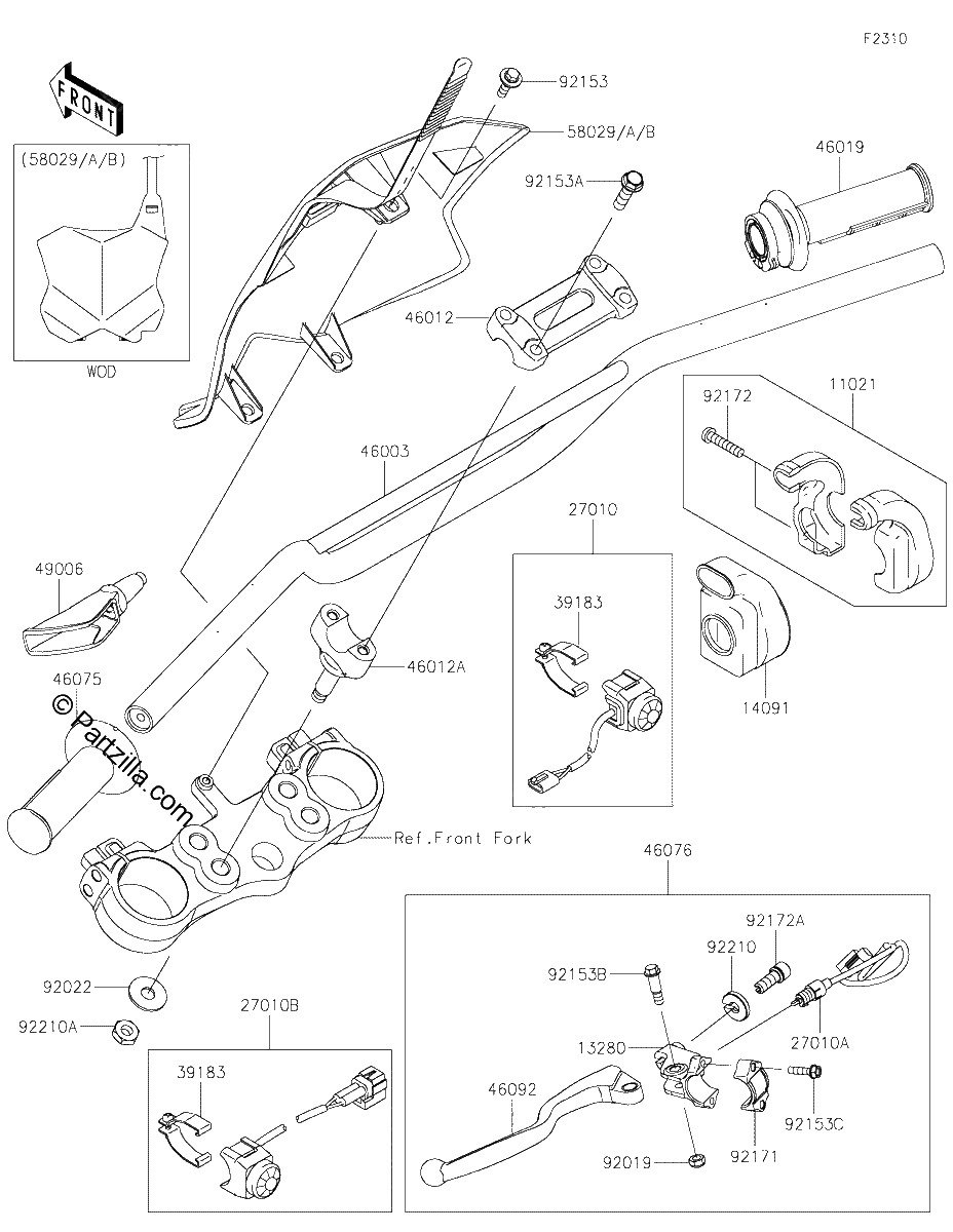 Diagrama de HANDLEBAR
