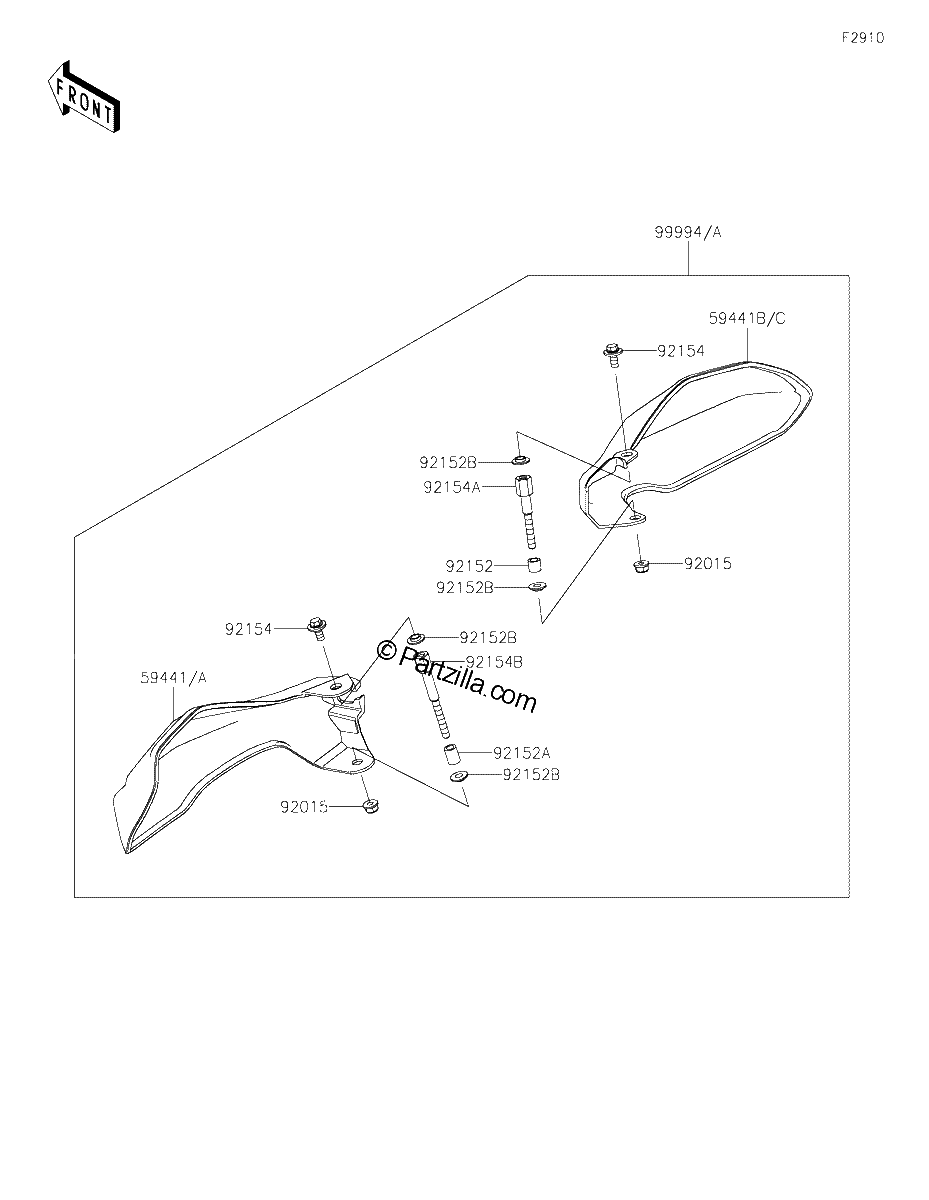 Diagrama de ACCESSORY HANDLE
