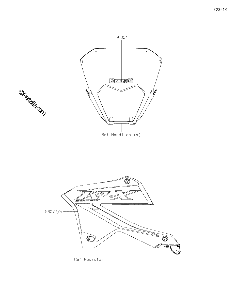 Diagrama de DECALS GRAY GSFNL