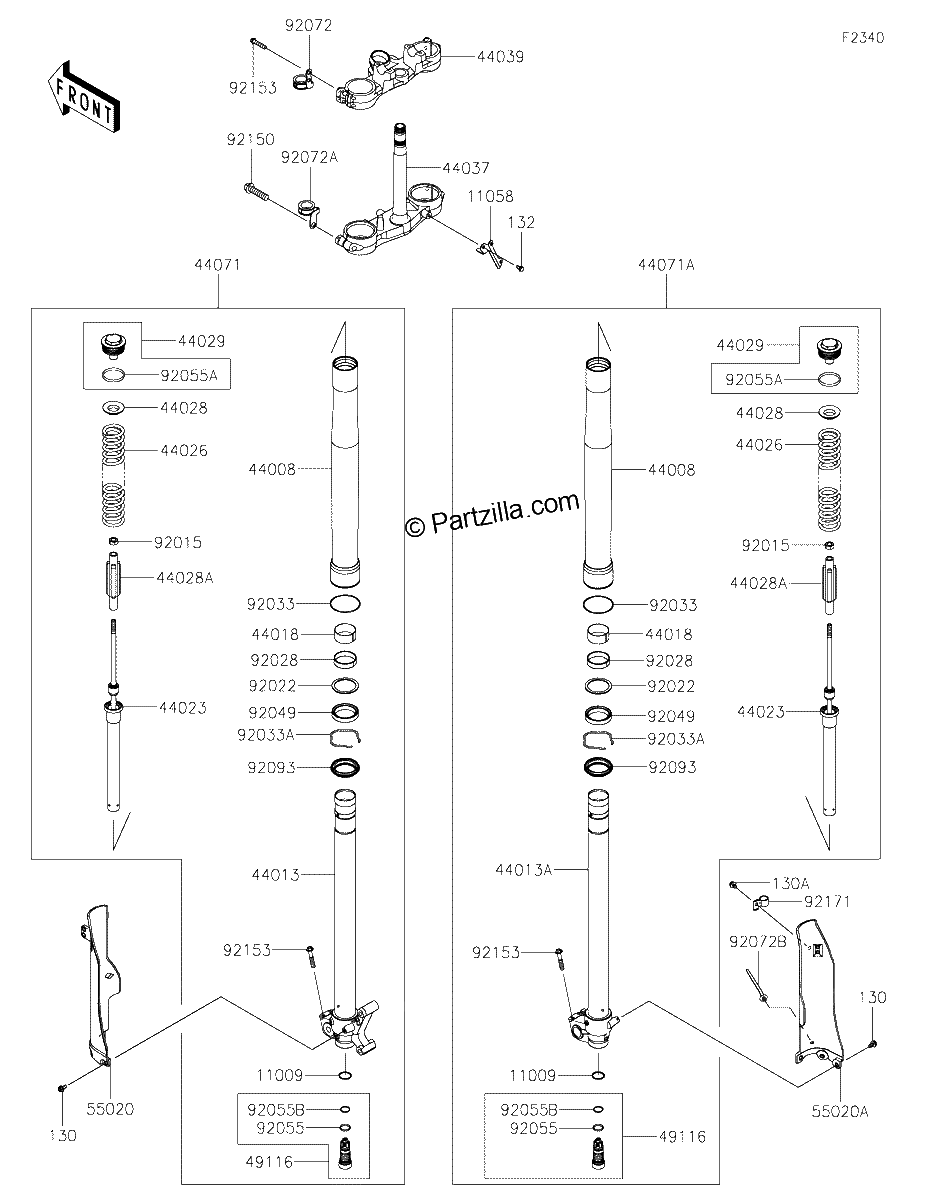 Diagrama de FRONT FORK