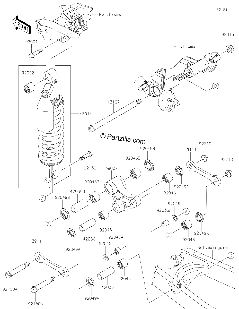 Diagrama de SUSPENSION SHOCK ABSORBER