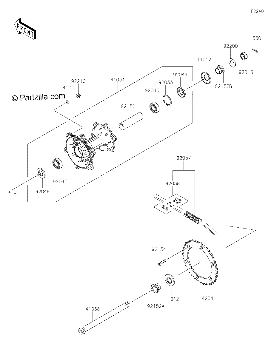 Diagrama de REAR HUB