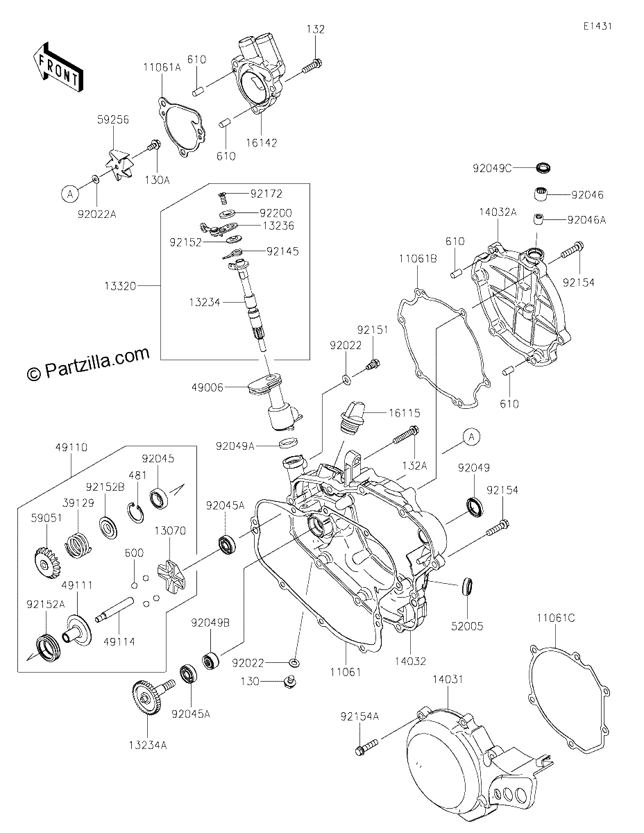 Diagrama de ENGINE COVER S