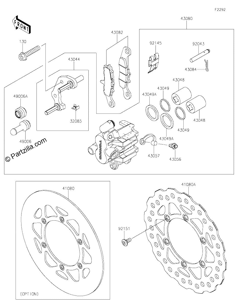 Diagrama de FRONT BRAKE