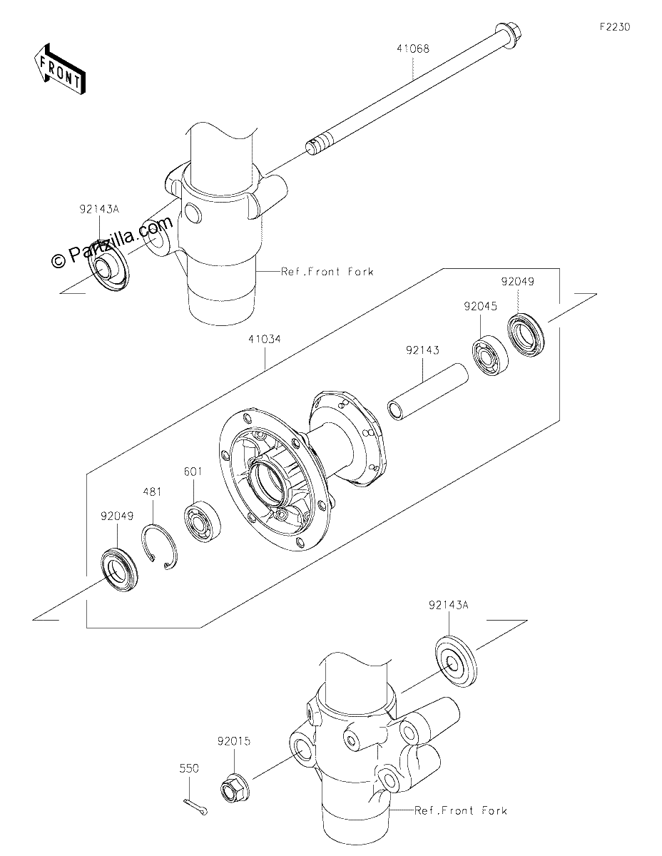 Diagrama de FRONT HUB