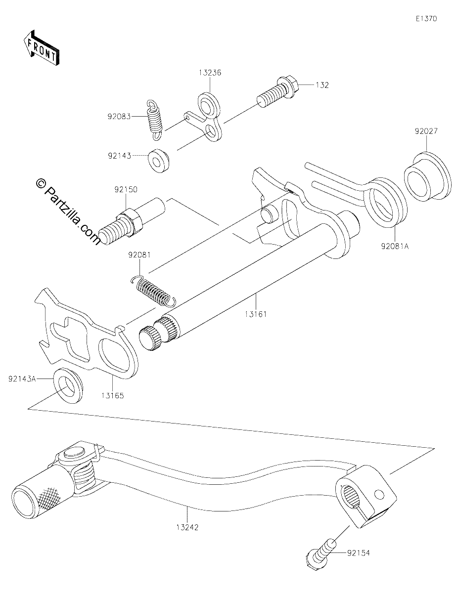 Diagrama de GEAR CHANGE MECHANISM