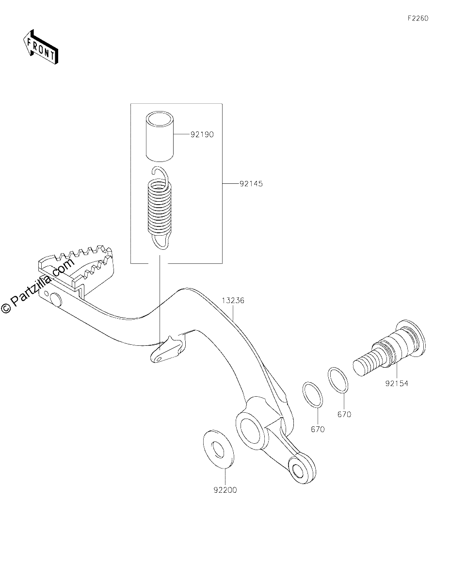 Diagrama de BRAKE PEDAL