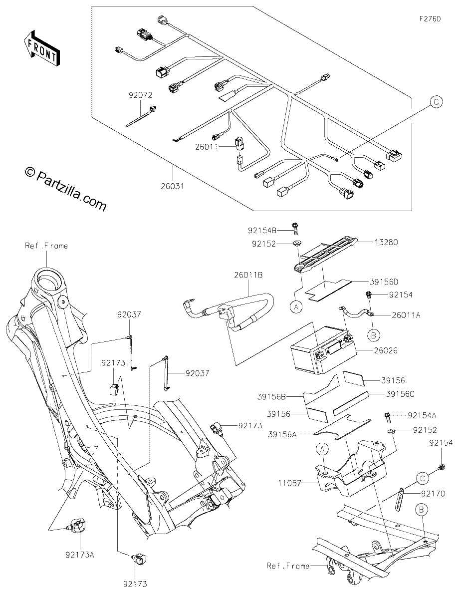 Diagrama de CHASSIS ELECTRICAL EQUIPMENT