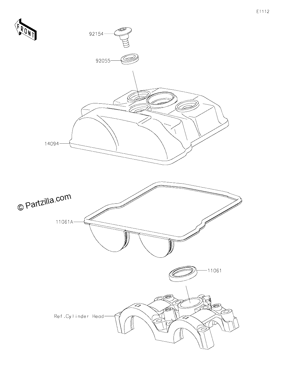 Diagrama de CYLINDER HEAD COVER