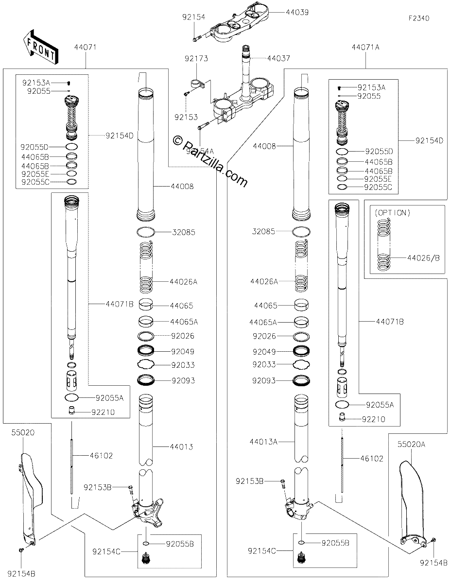 Diagrama de FRONT FORK