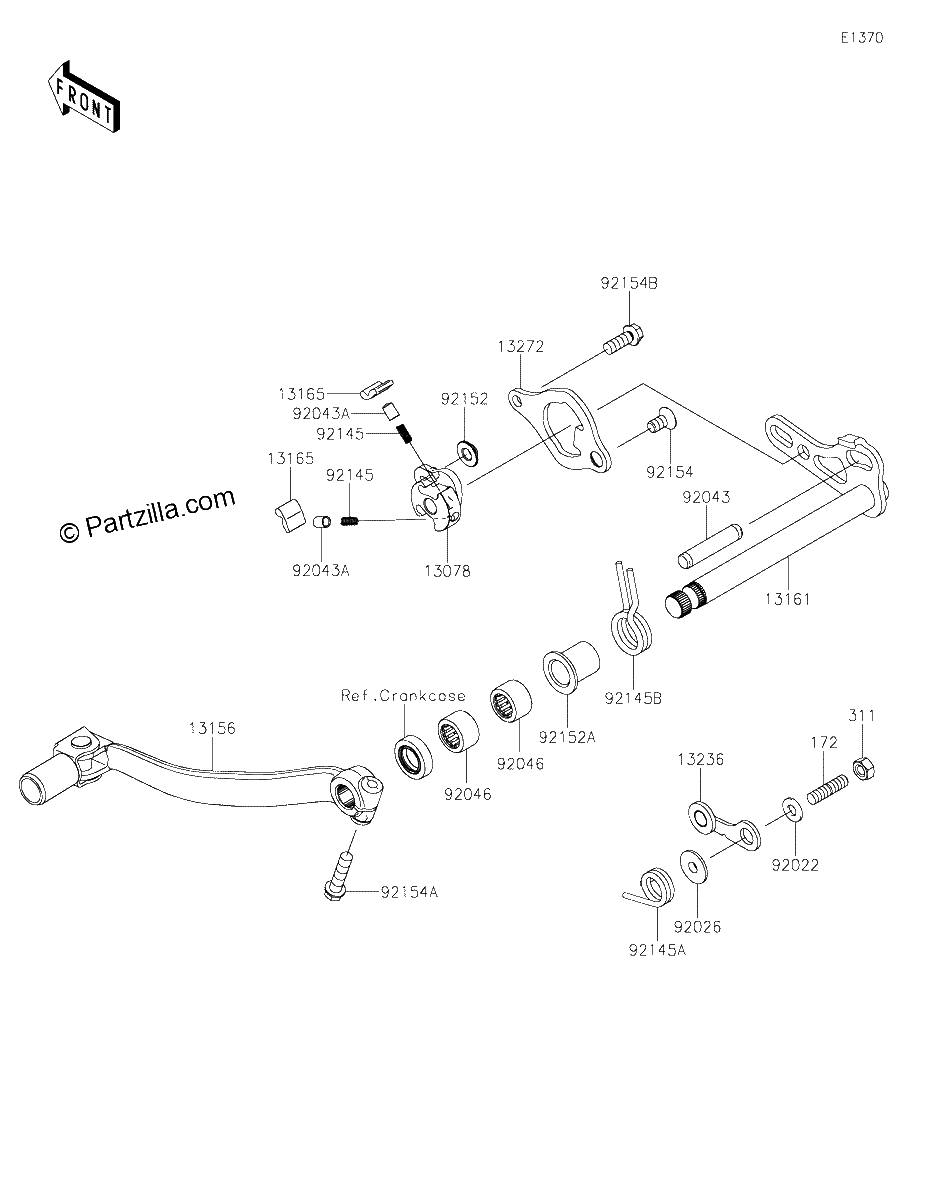 Diagrama de GEAR CHANGE MECHANISM