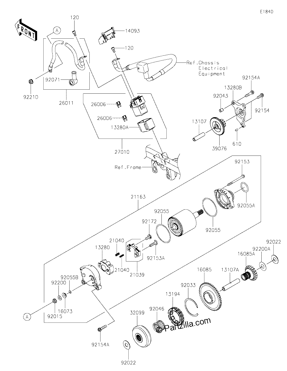 Diagrama de STARTER MOTOR