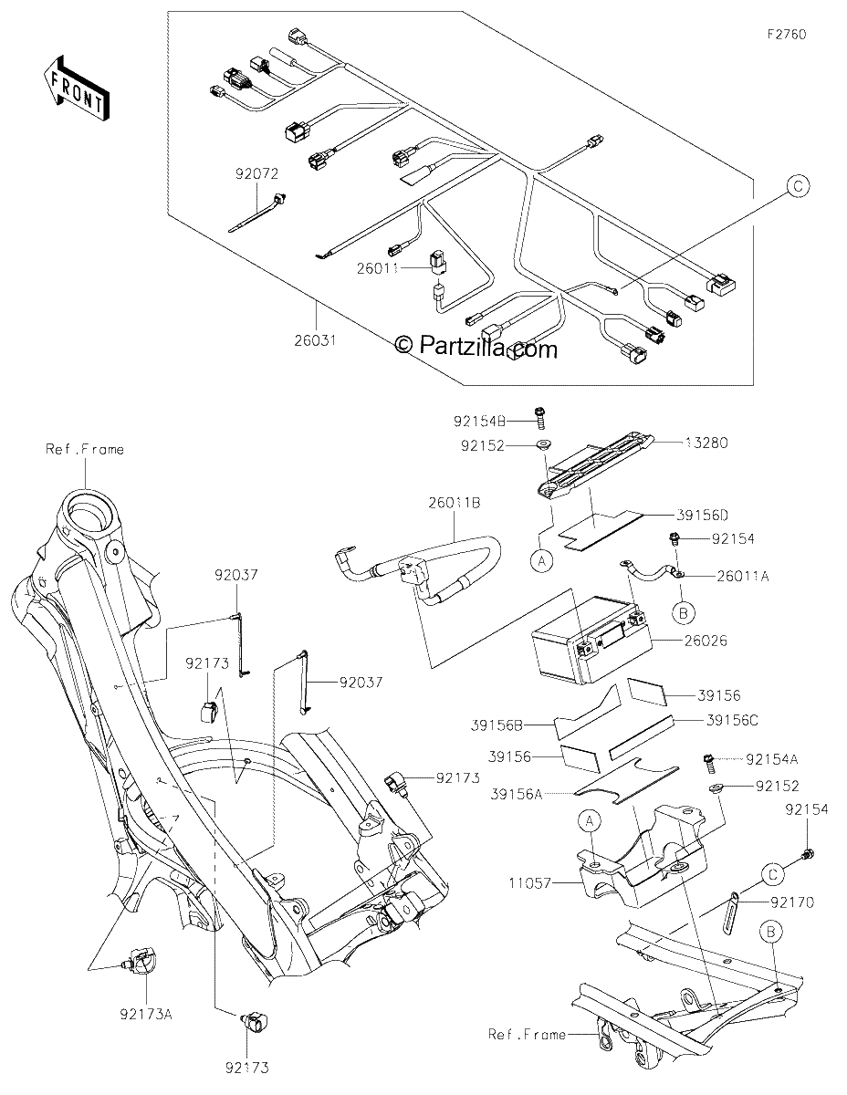 Diagrama de CHASSIS ELECTRICAL EQUIPMENT