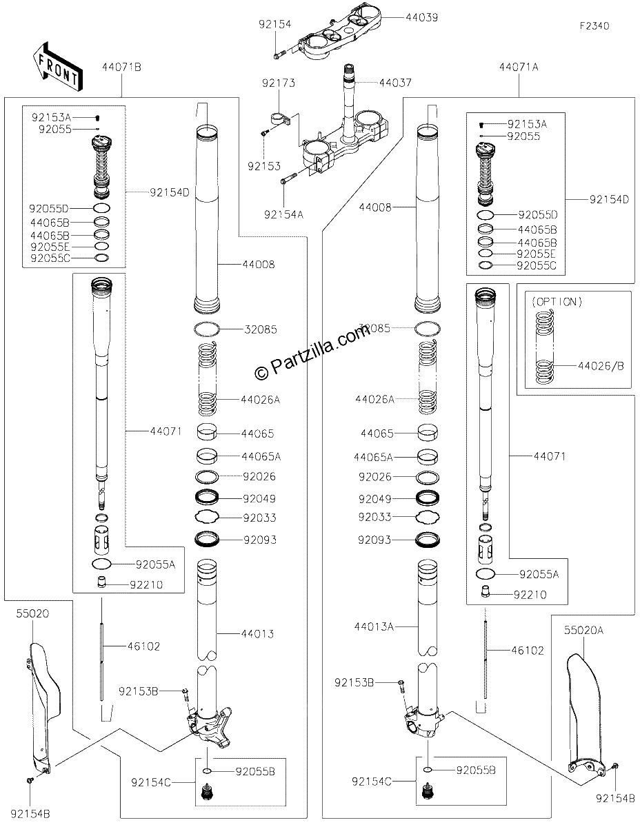 Diagrama de FRONT FORK