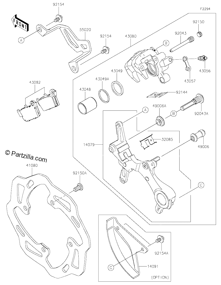 Diagrama de REAR BRAKE