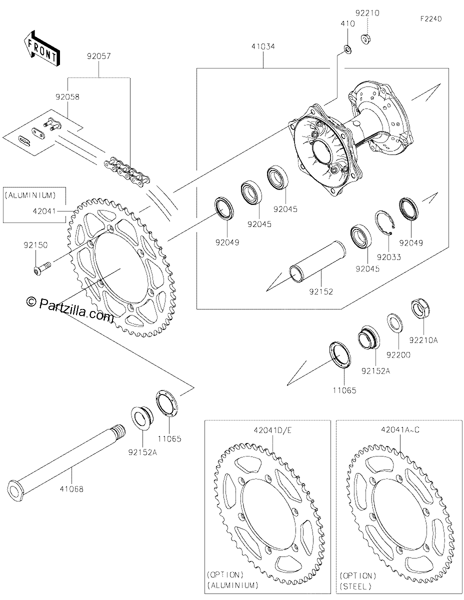 Diagrama de REAR HUB