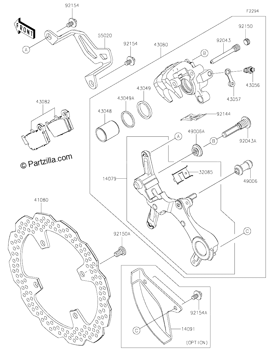 Diagrama de REAR BRAKE