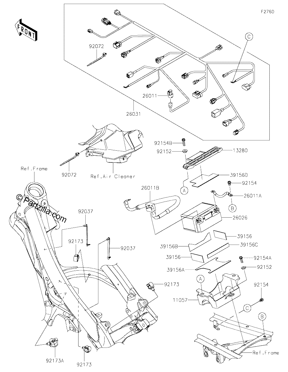 Diagrama de CHASSIS ELECTRICAL EQUIPMENT