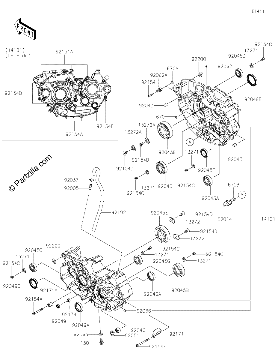 Diagrama de CRANKCASE