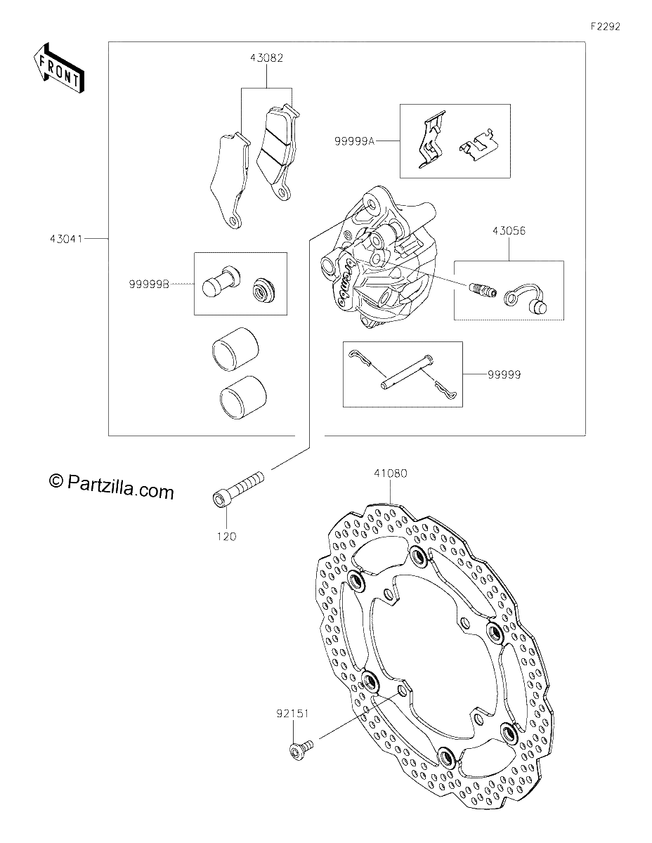 Diagrama de FRONT BRAKE