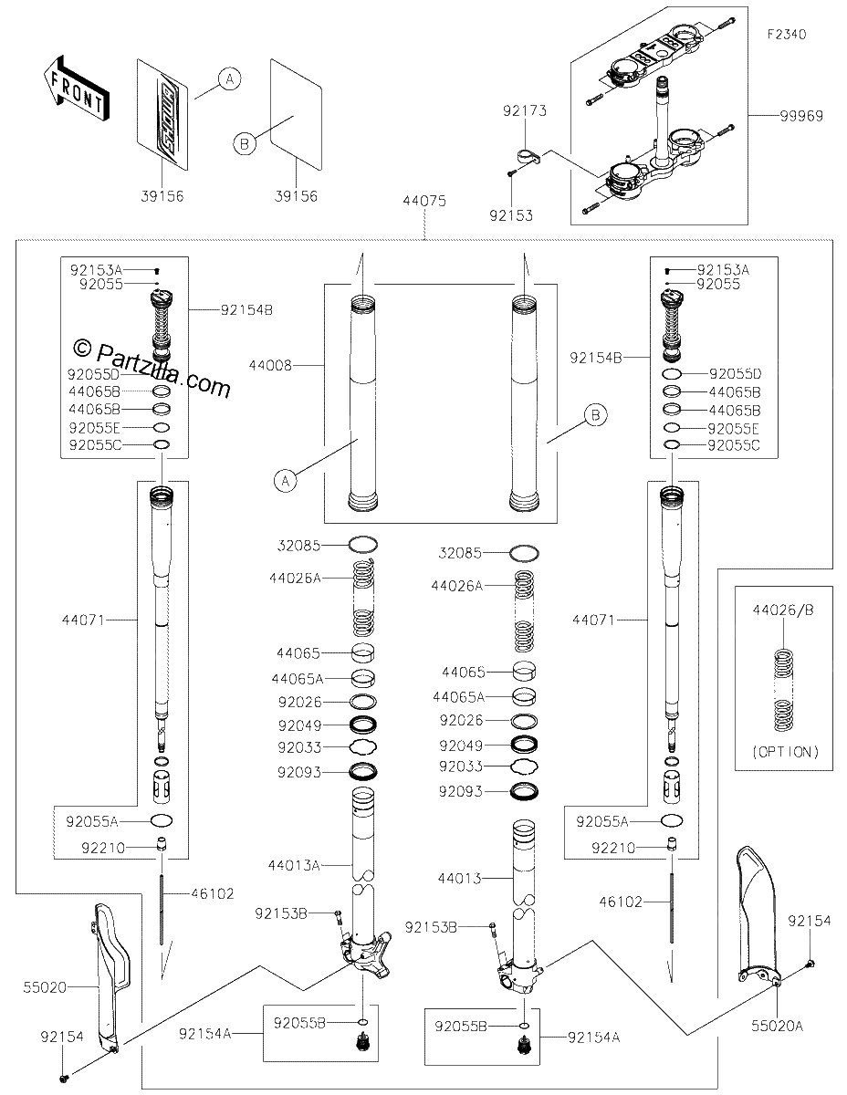 Diagrama de FRONT FORK