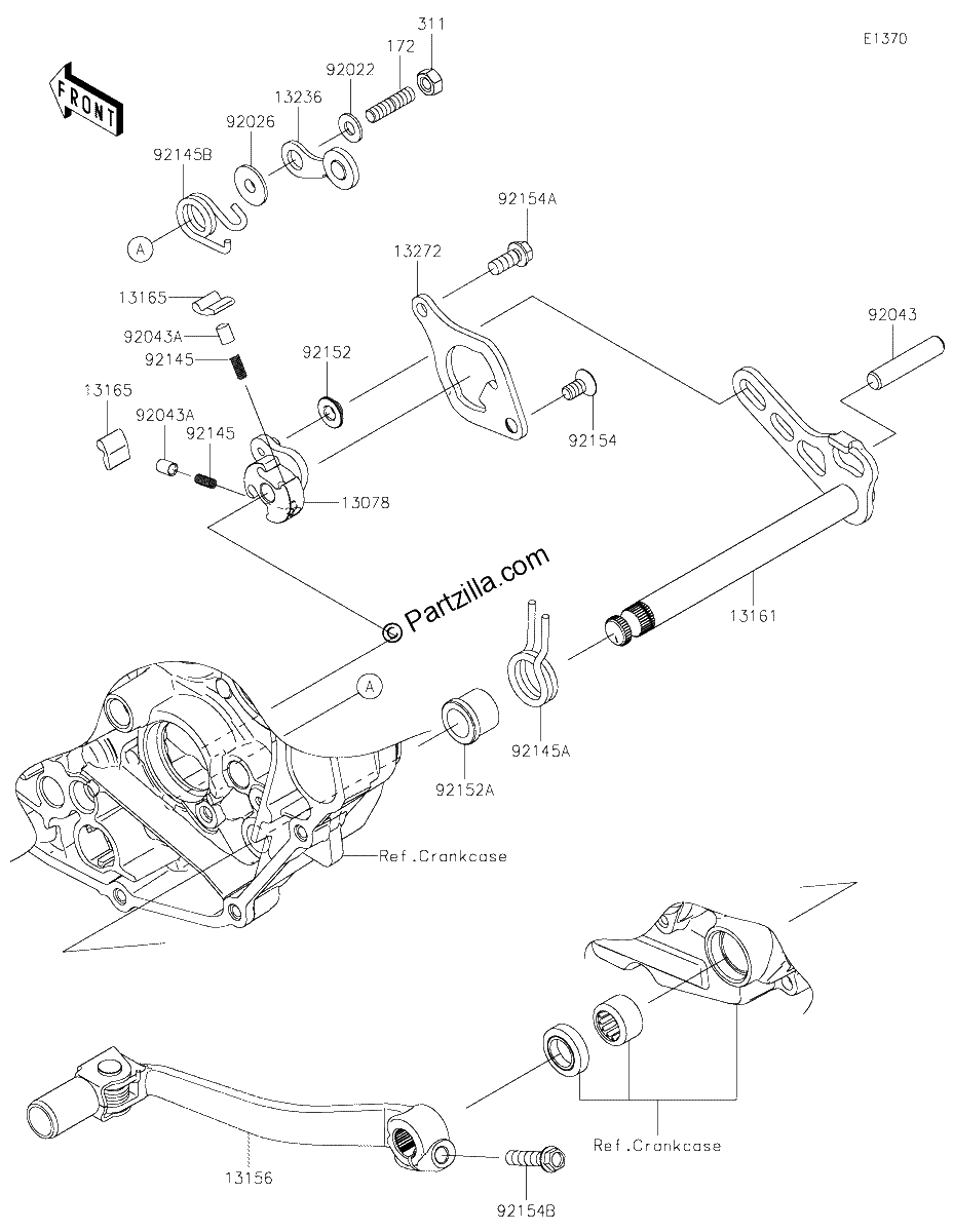 Diagrama de GEAR CHANGE MECHANISM