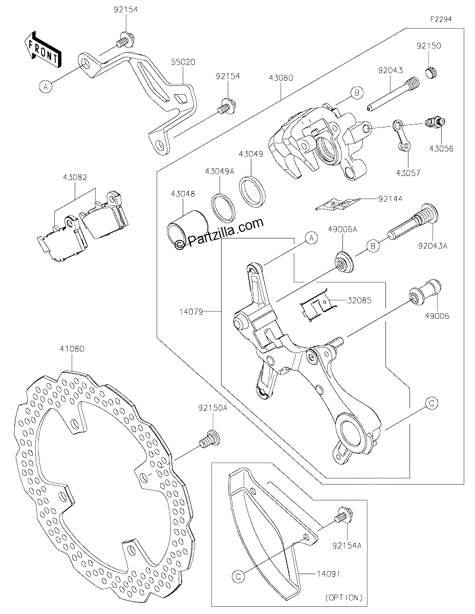 Diagrama de REAR BRAKE