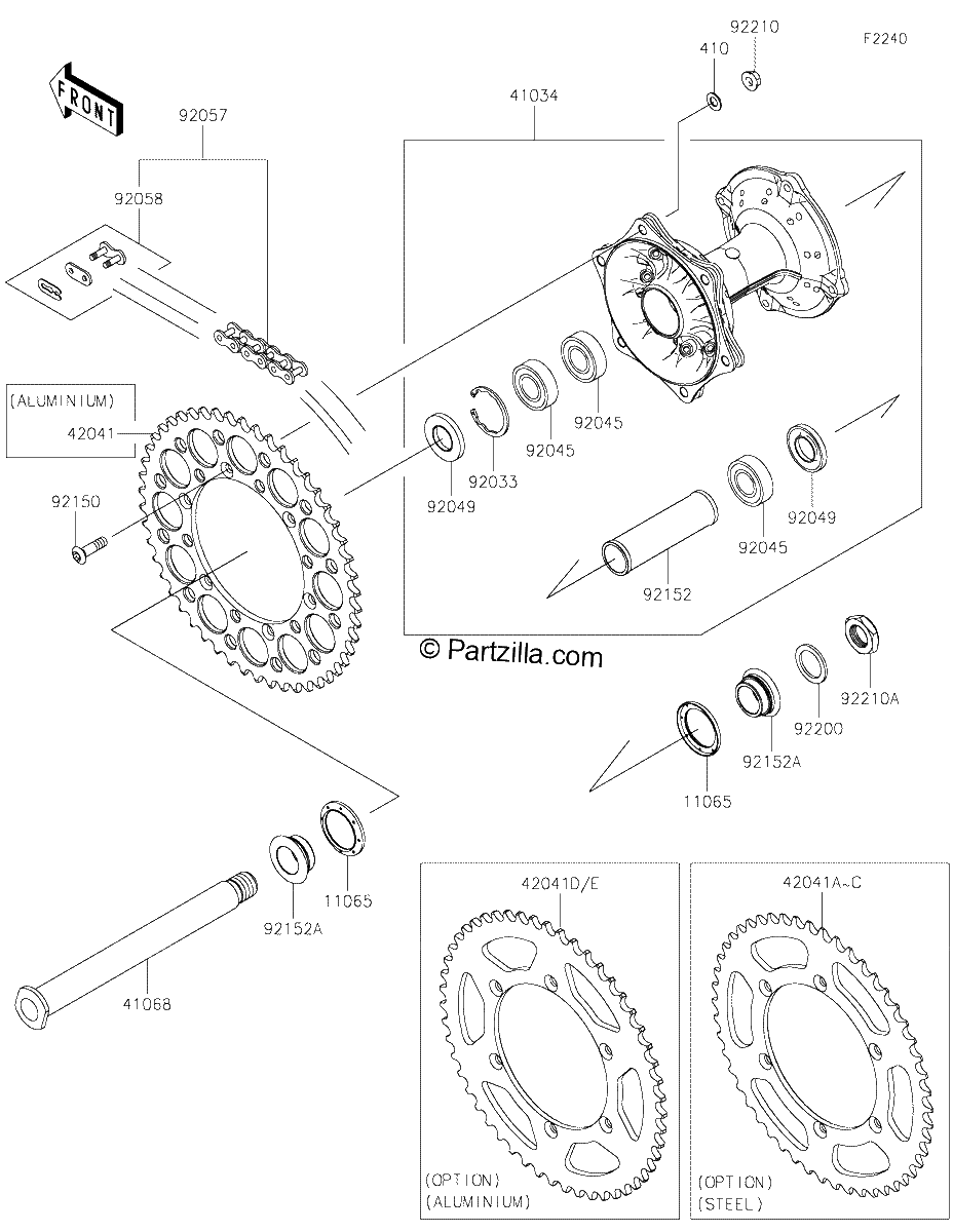 Diagrama de REAR HUB