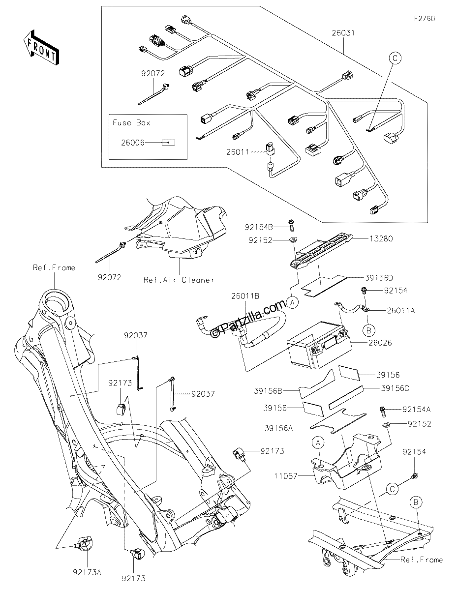 Diagrama de CHASSIS ELECTRICAL EQUIPMENT NRFNN NSFNN