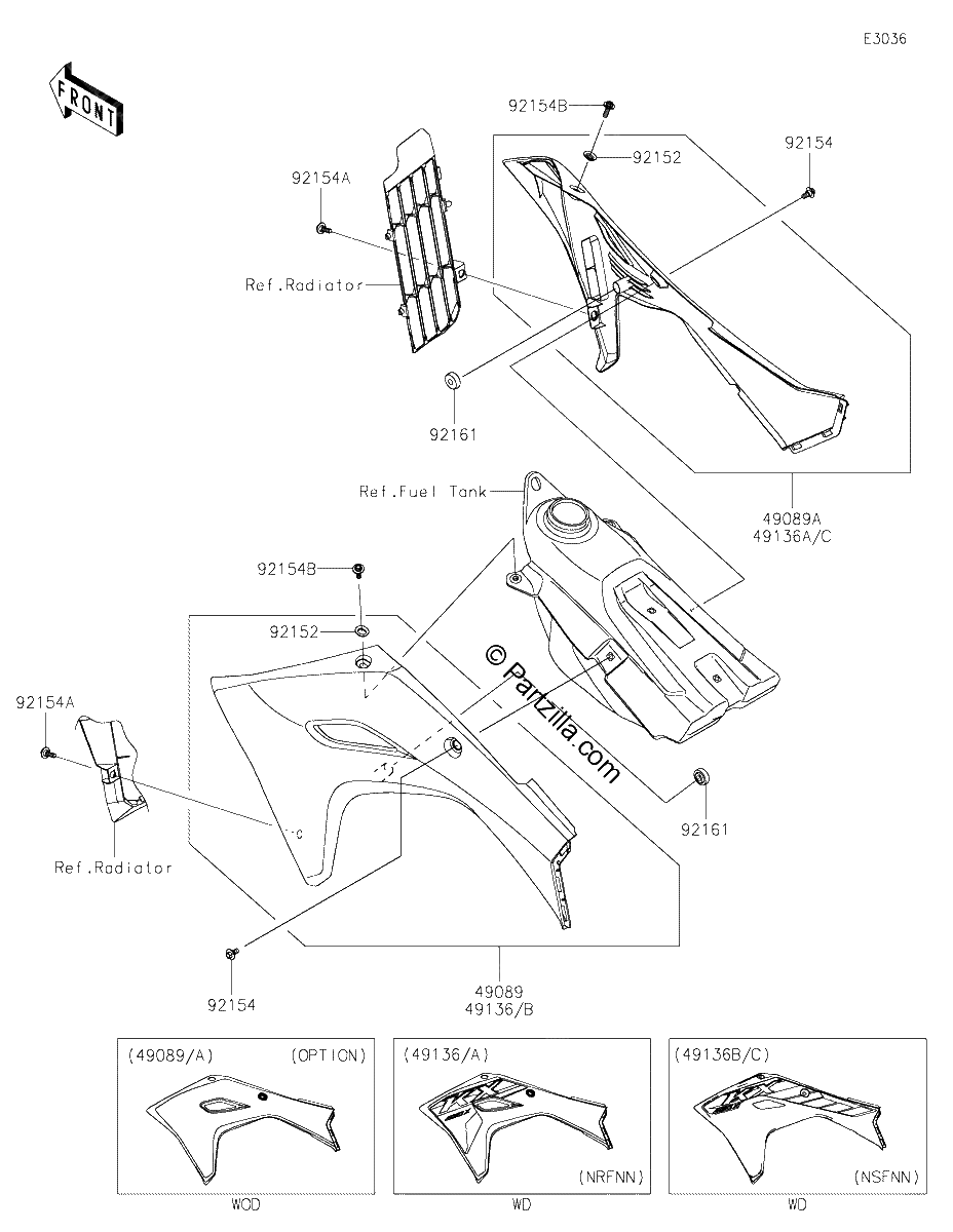 Diagrama de ENGINE SHROUDS