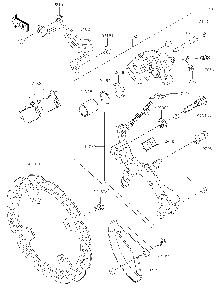 Diagrama de REAR BRAKE