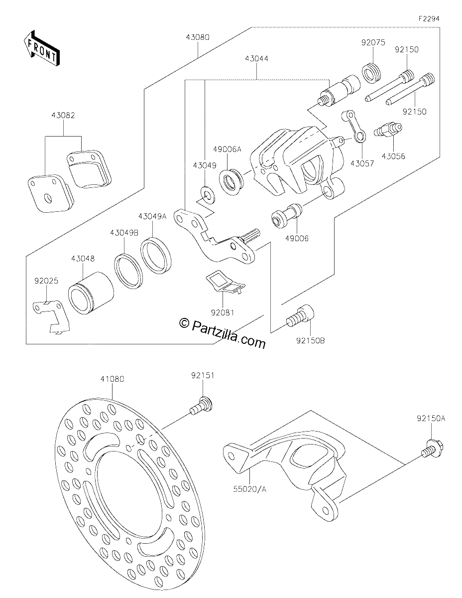 Diagrama de REAR BRAKE