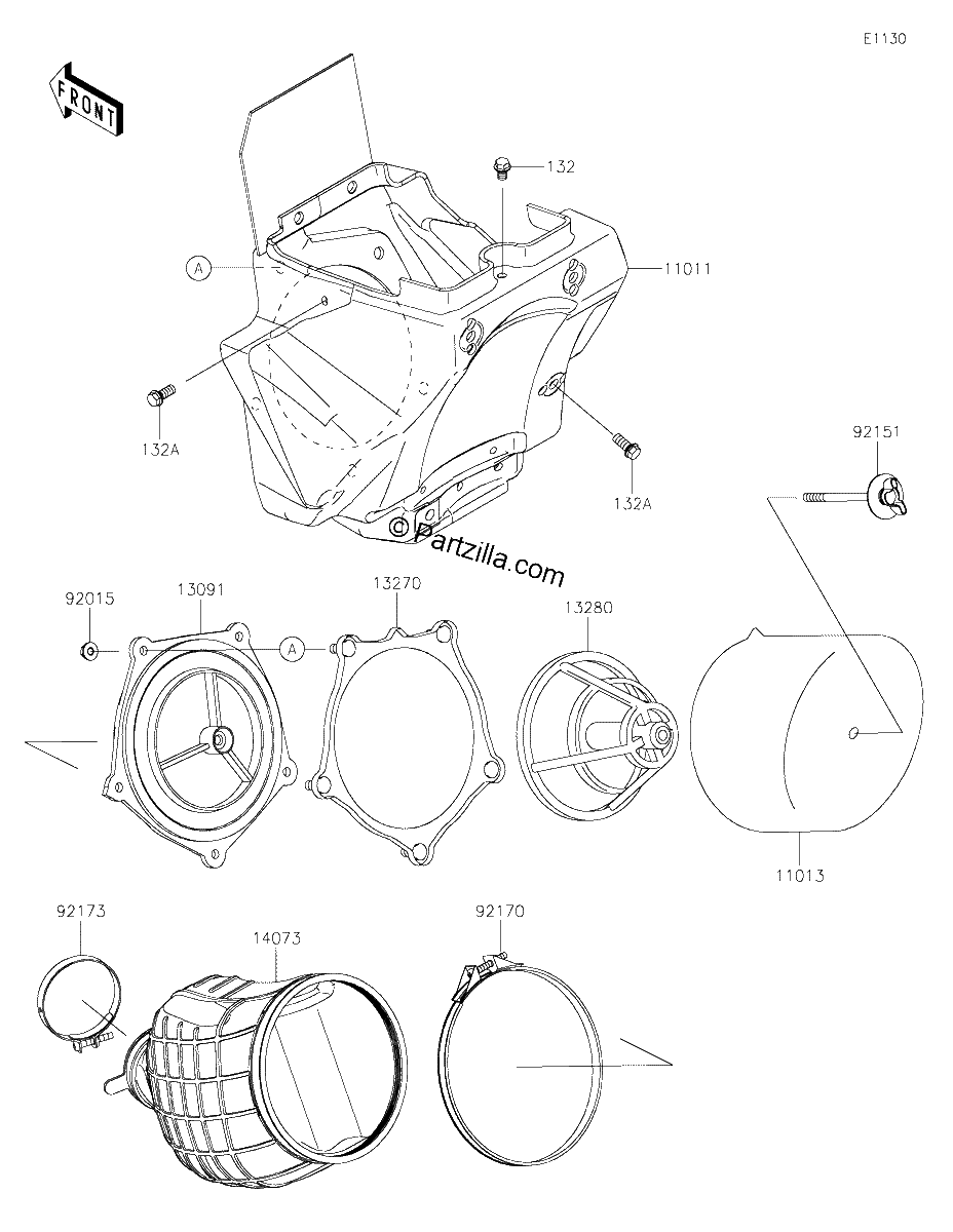 Diagrama de AIR CLEANER