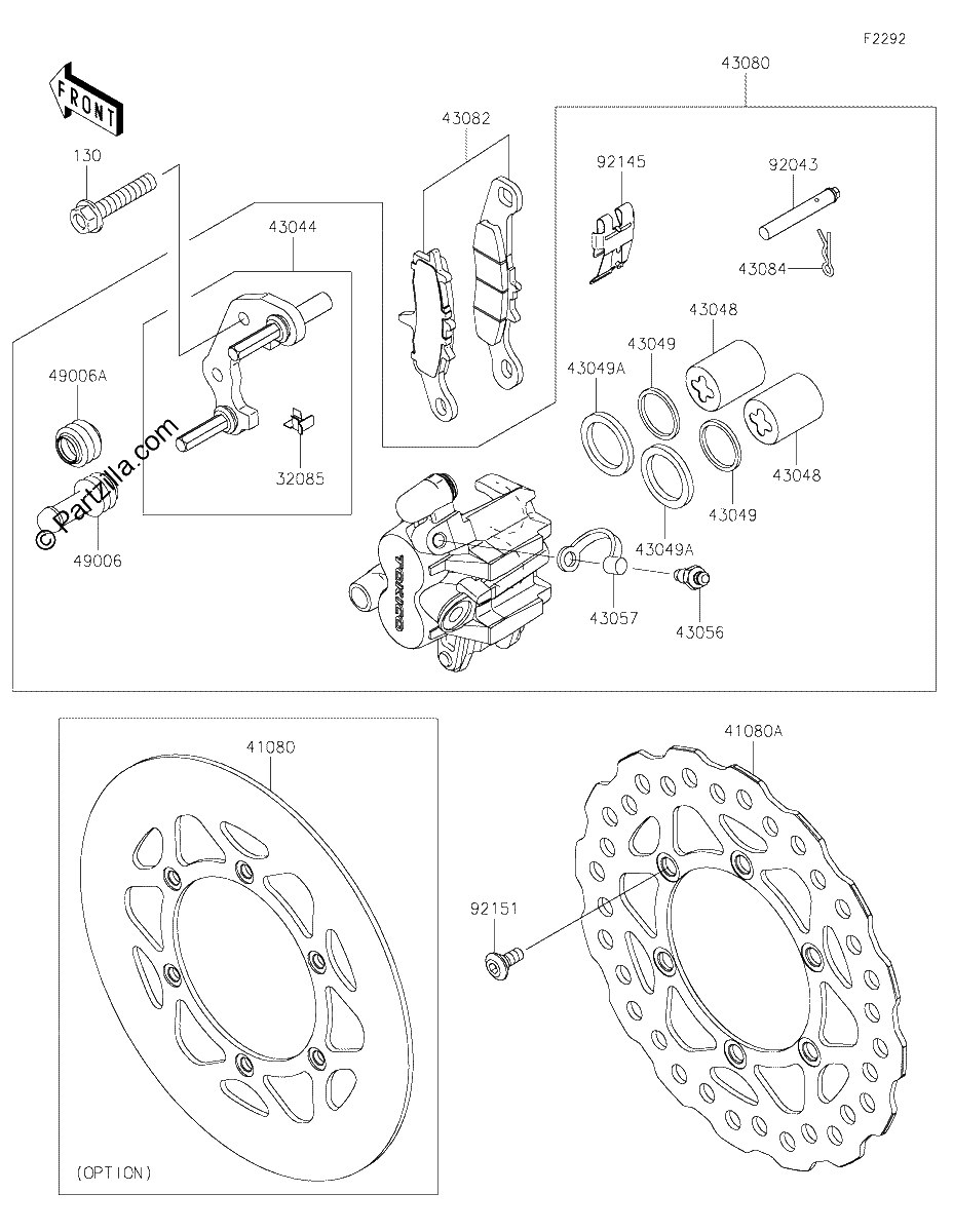 Diagrama de FRONT BRAKE