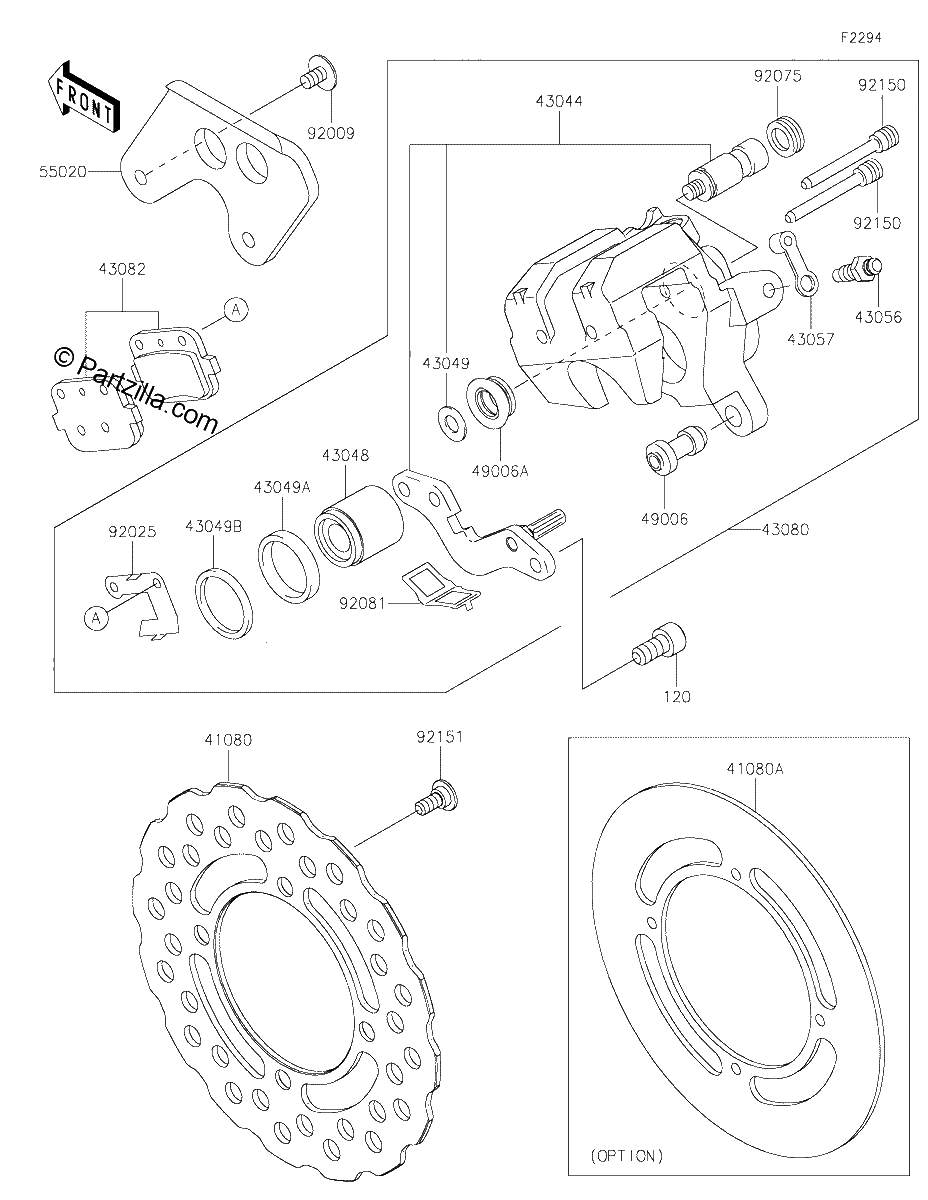 Diagrama de REAR BRAKE