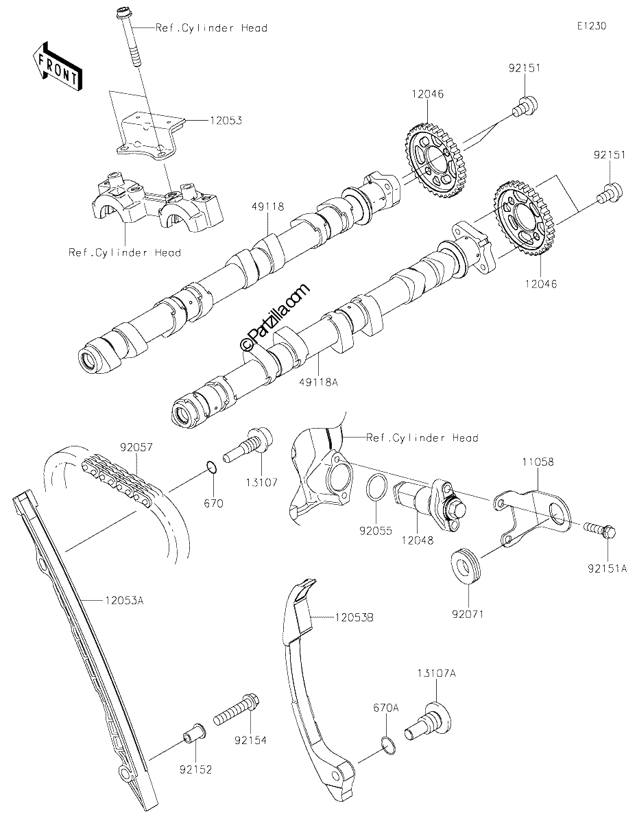 Diagrama de CAMSHAFT S TENSIONER