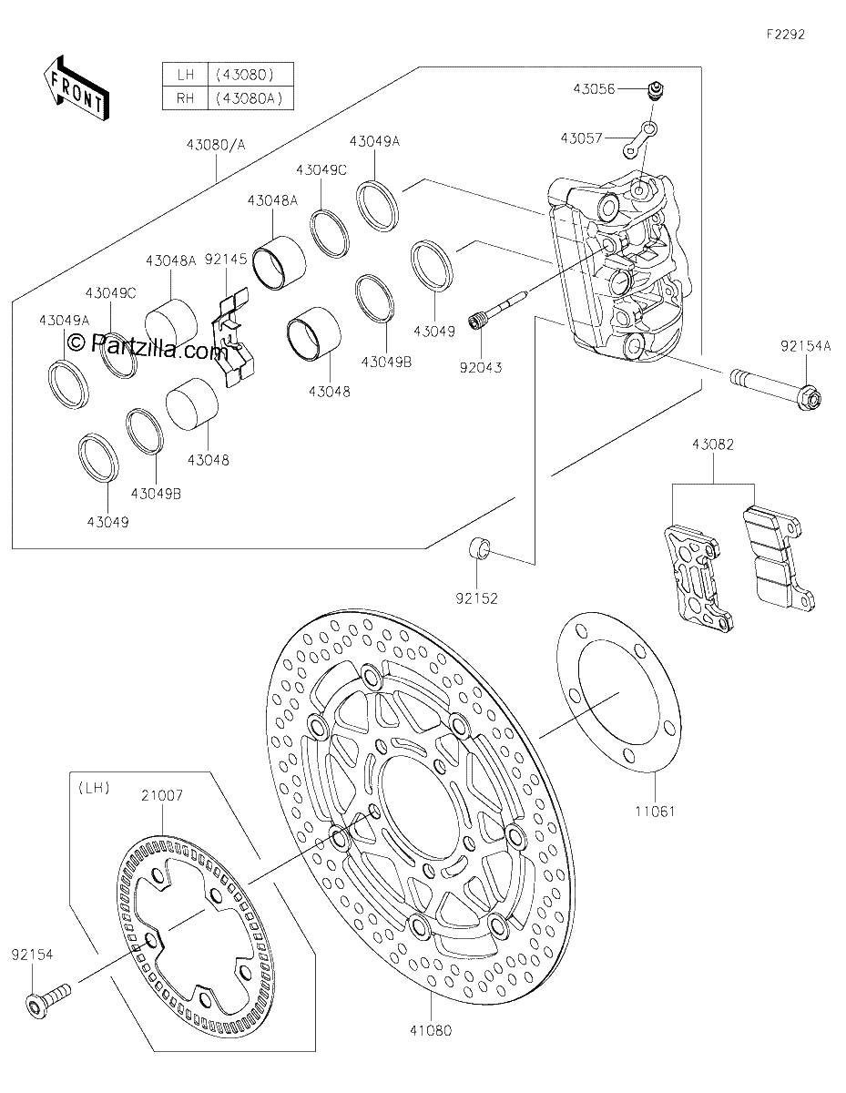 Diagrama de FRONT BRAKE