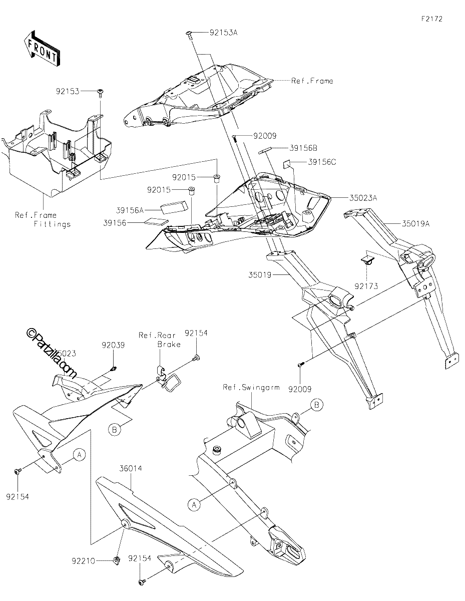 Diagrama de REAR FENDER S