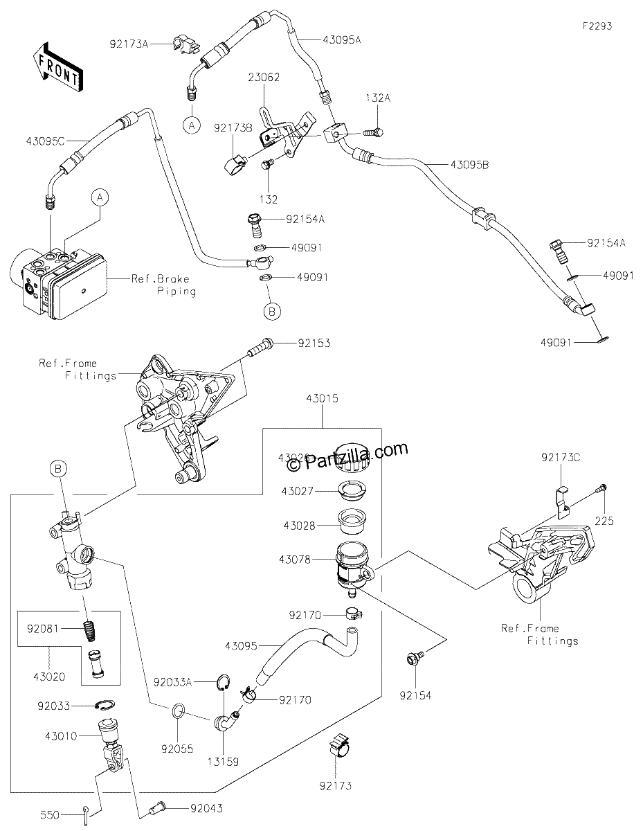 Diagrama de REAR MASTER CYLINDER